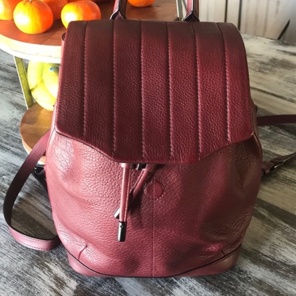Rag & Bone Burgundy Leather Small Backpack 🎒
